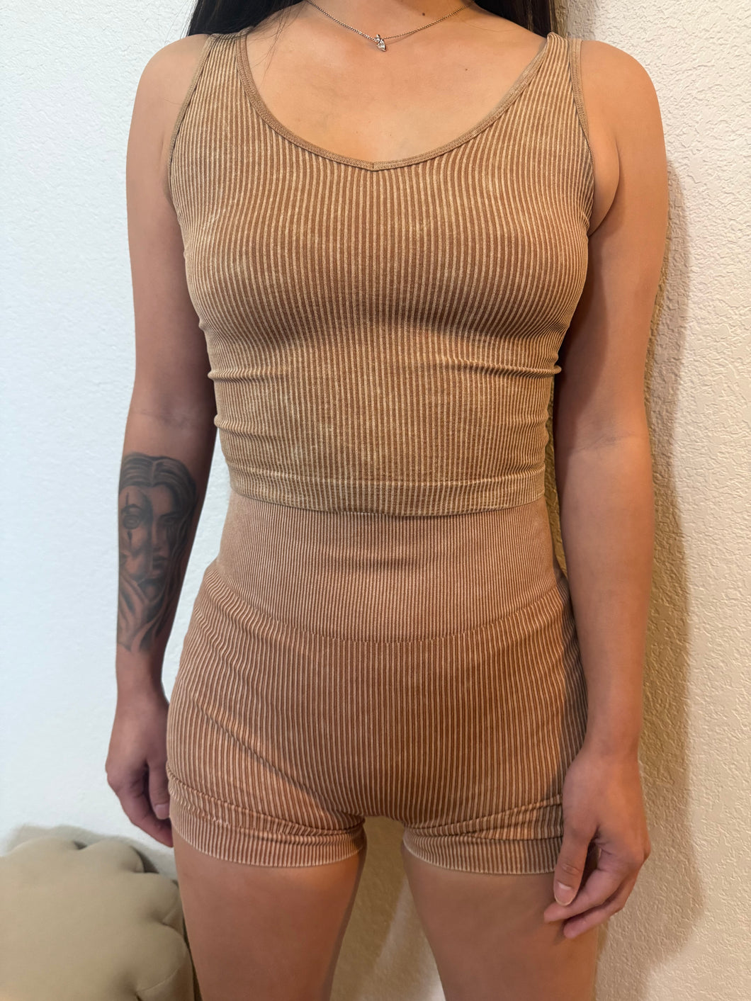 Mineral wash seamless set - Caramel