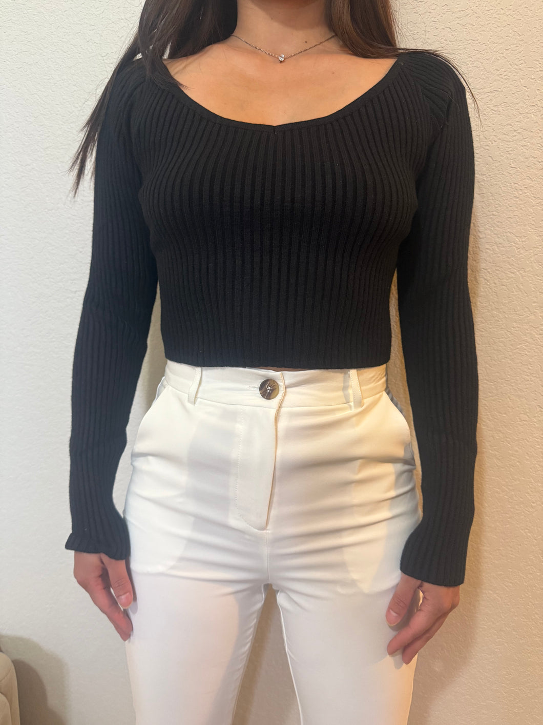 Bridgette Crop Sweater Top